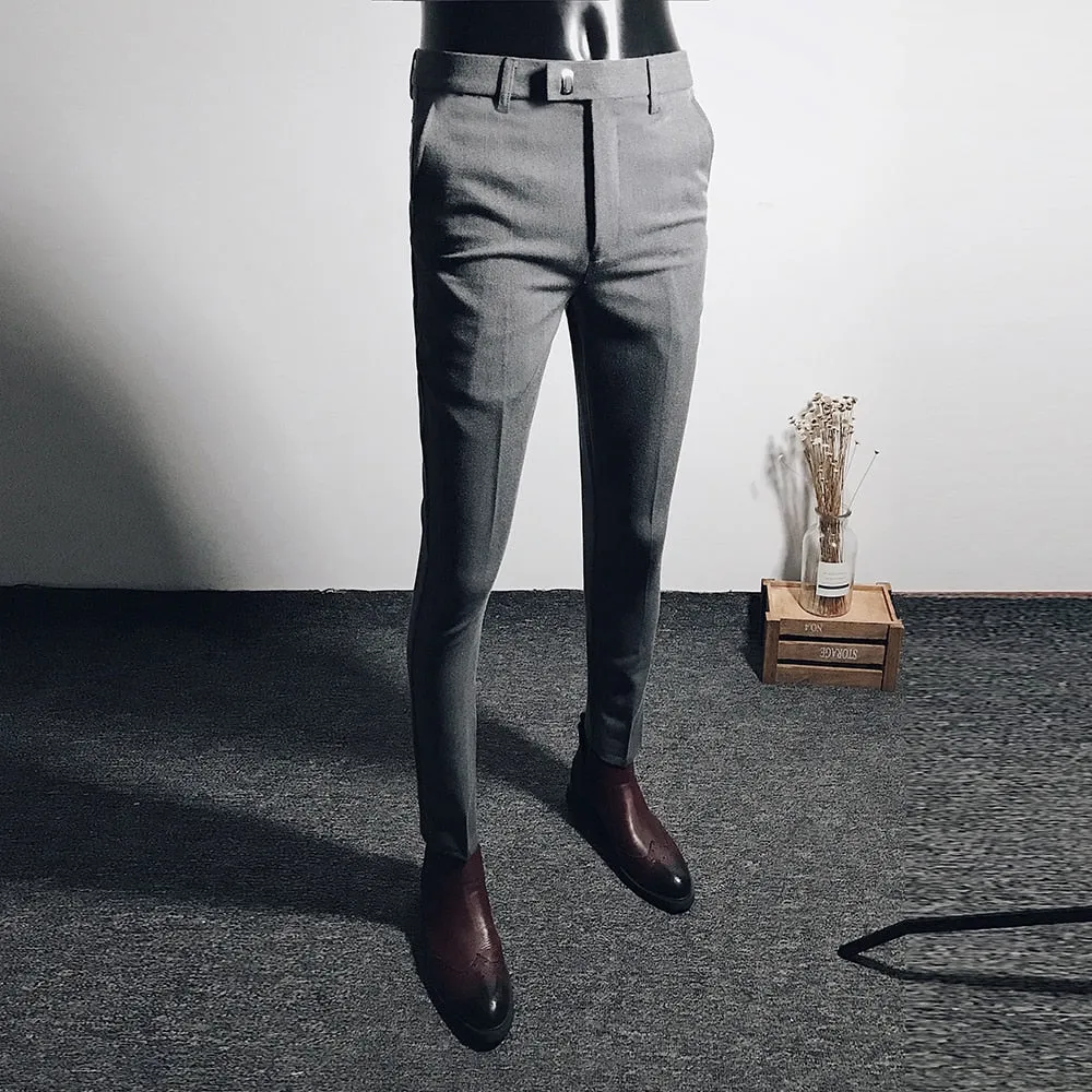 Stretch Casual Formal Suit Pants