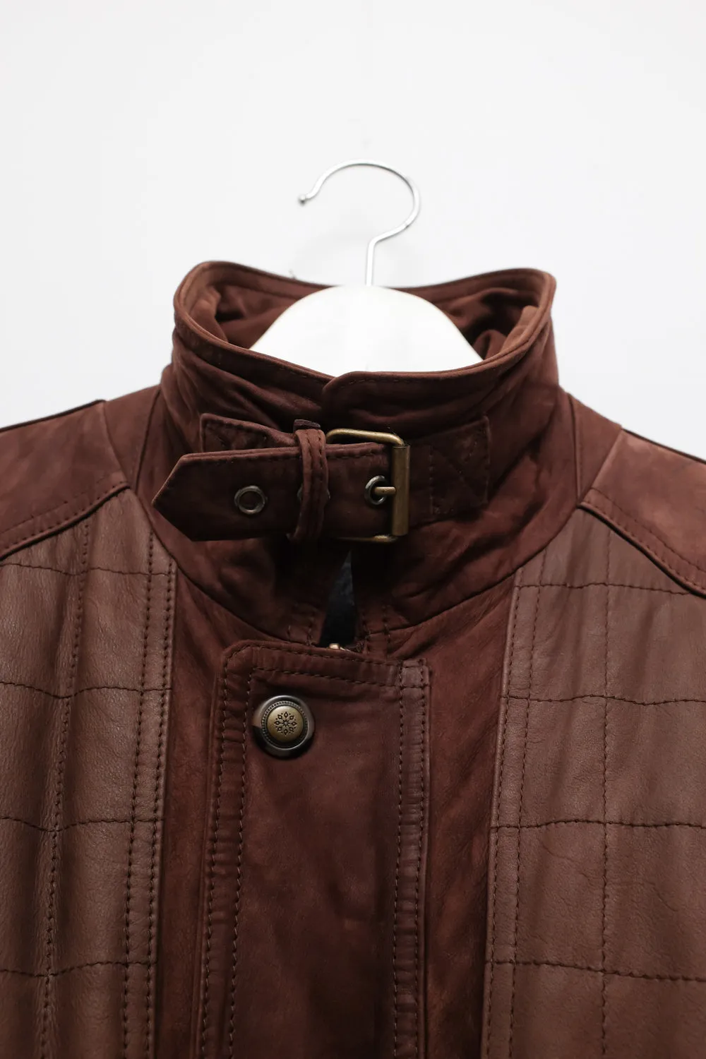 SUEDE LEATHER BROWN VINTAGE BOMBER JACKET
