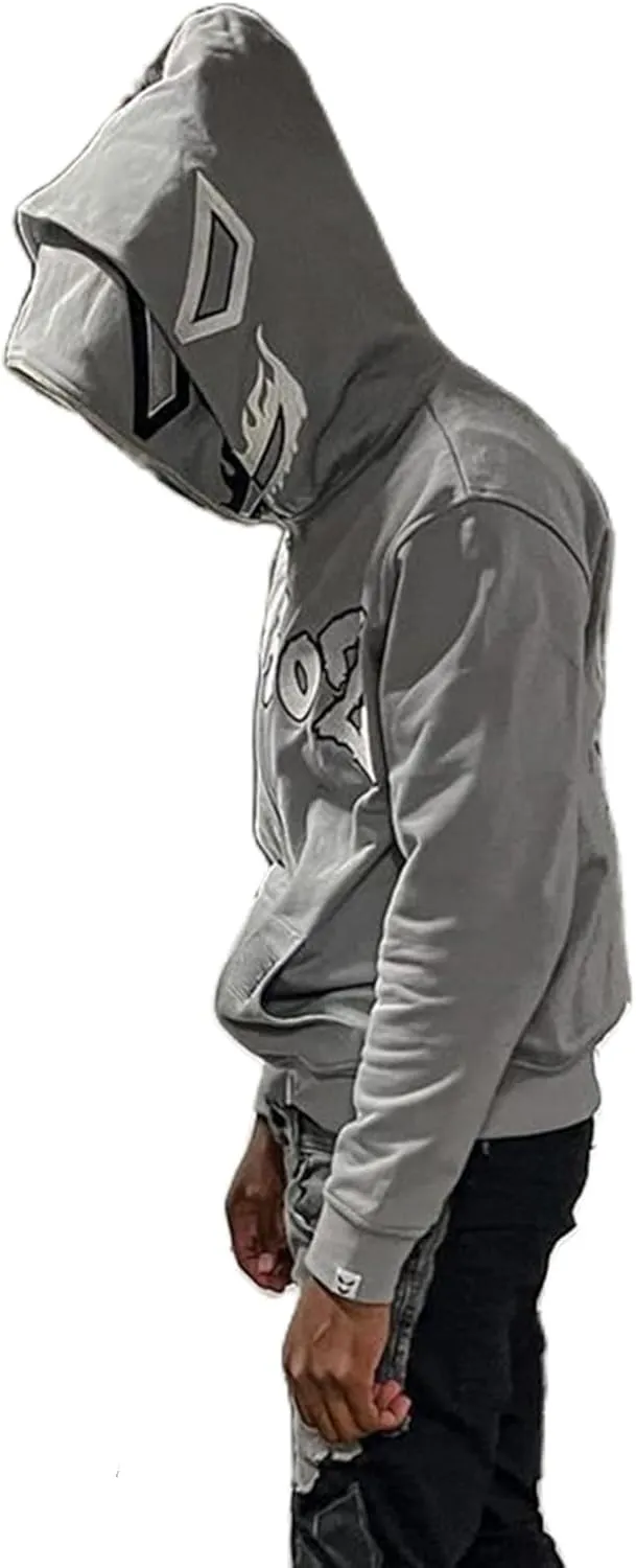 Sunwittafy Y2k Hoodie Men Women Letter Graphic Zip Up Hoodie Spiderweb Grunge Oversized Sweatshirt Sweater Demon Jacket