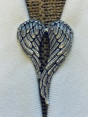 Sweater Clips Angel Wings Cardigan Clasp Heart Sweater Clip Gift Gifts for Her by Fabulici