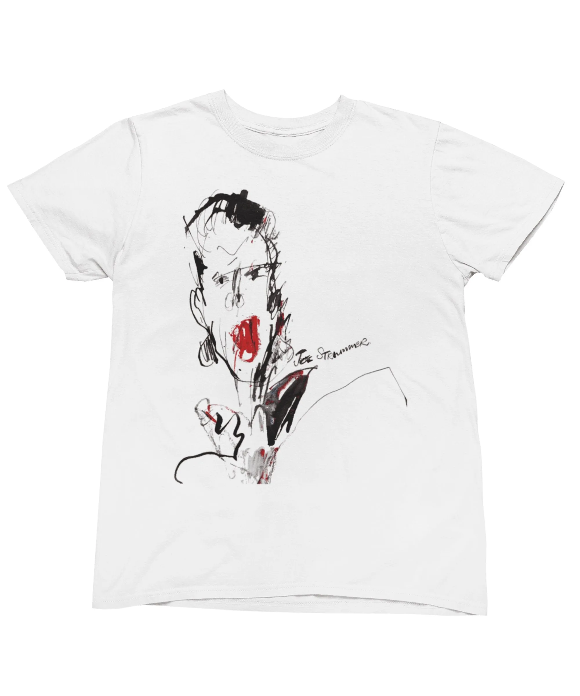 The Clash Joe Strummer Illustration By Ray Lowry T-Shirt