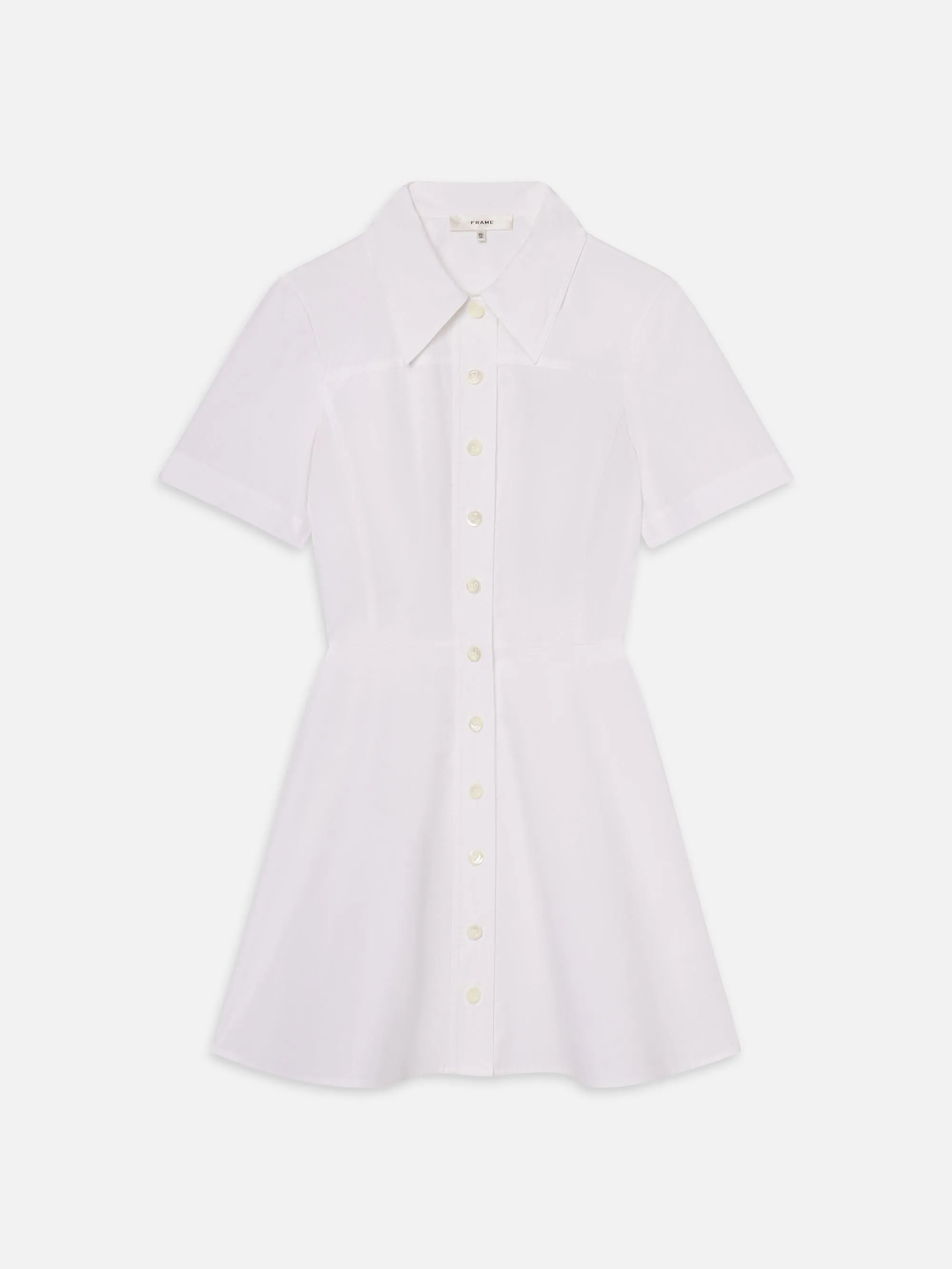 The Flare Mini Dress -- White