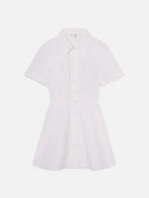 The Flare Mini Dress -- White