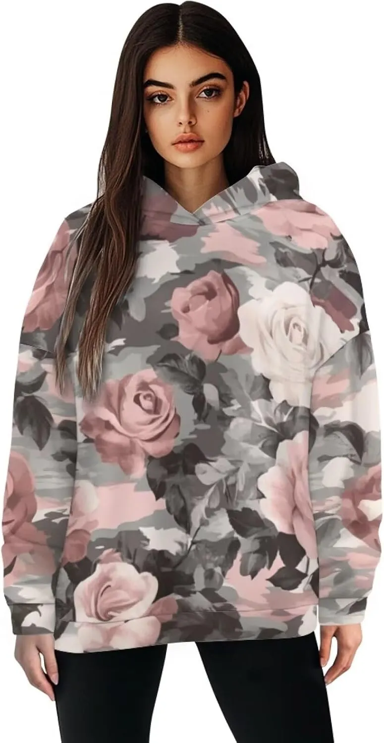TOADDITDO Women Sweatshirts Trendy Oversized Hoodies Sweatshirt Long Sleeve Fall/Winter Outfits Fashion Clothes