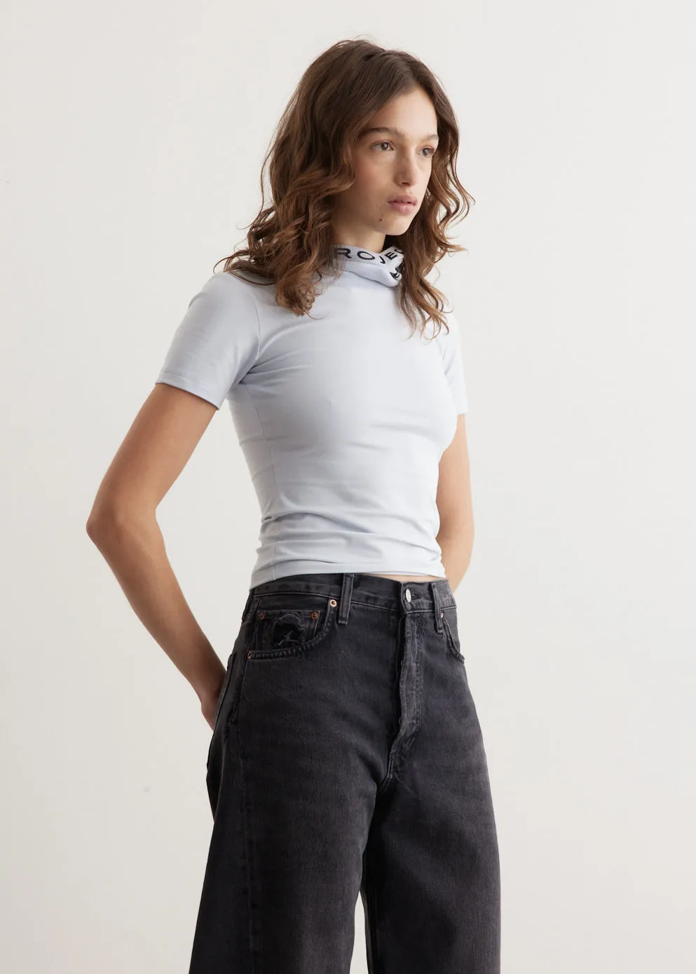 Triple Collar Fitted T-Shirt