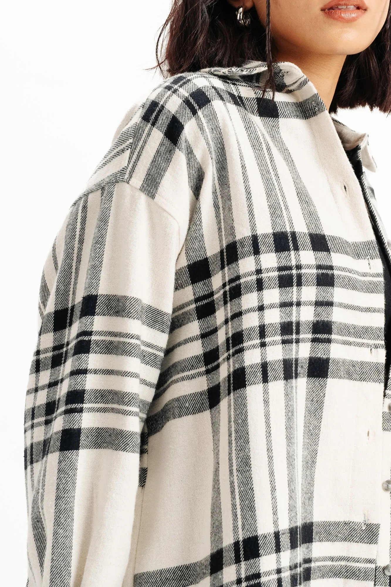 Twill Black And White Shirt