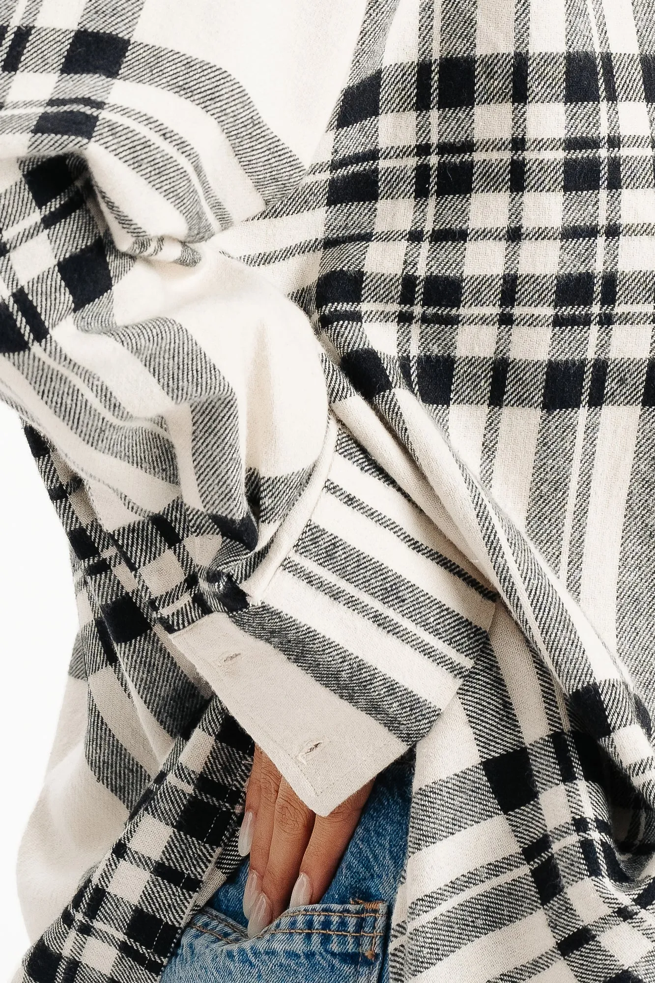 Twill Black And White Shirt