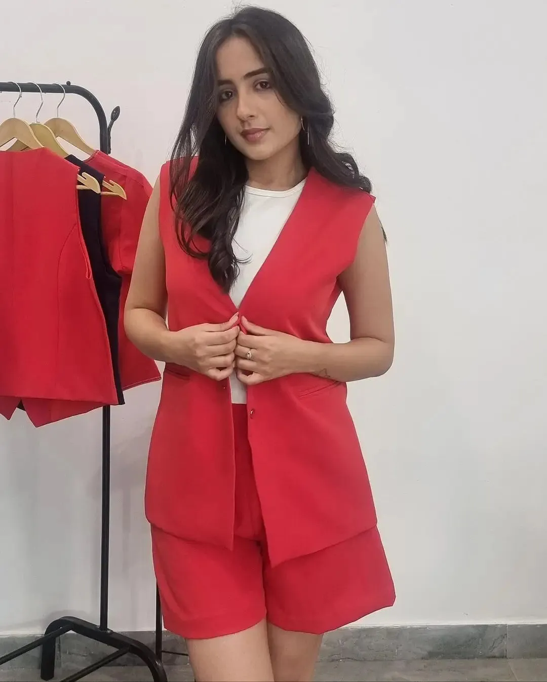 Waist Coat with Shorts Coord Set