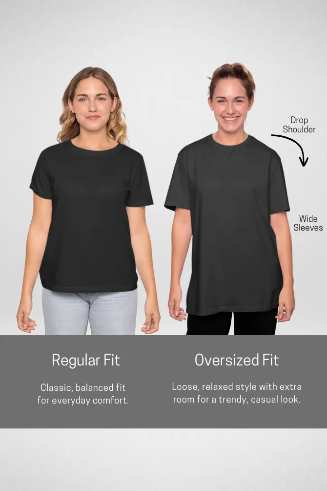 White and Red Oversized T-Shirts Combo for Women