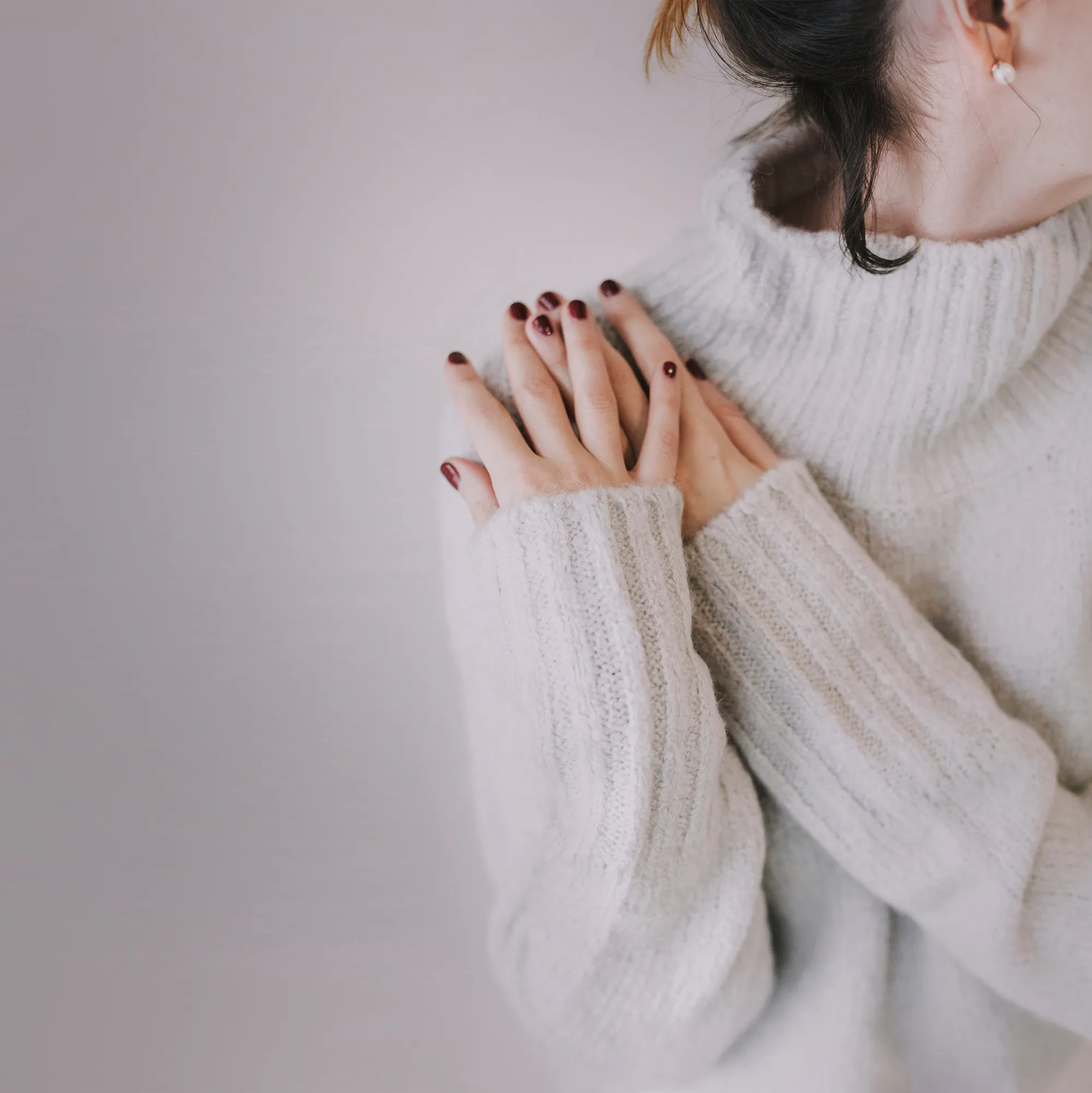 White Merino Wool Sweater