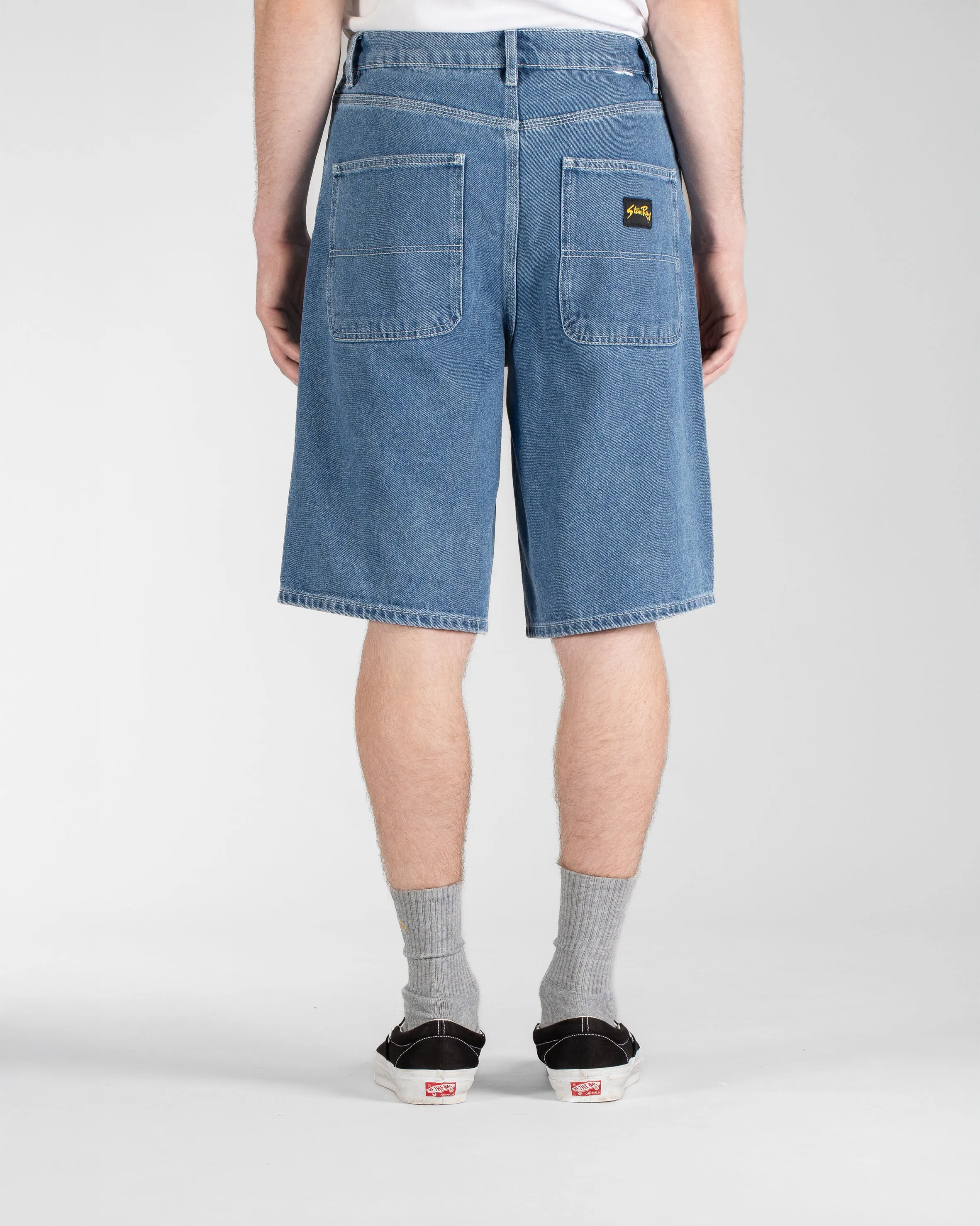 Wide 5 Short (Mid Stone Denim)
