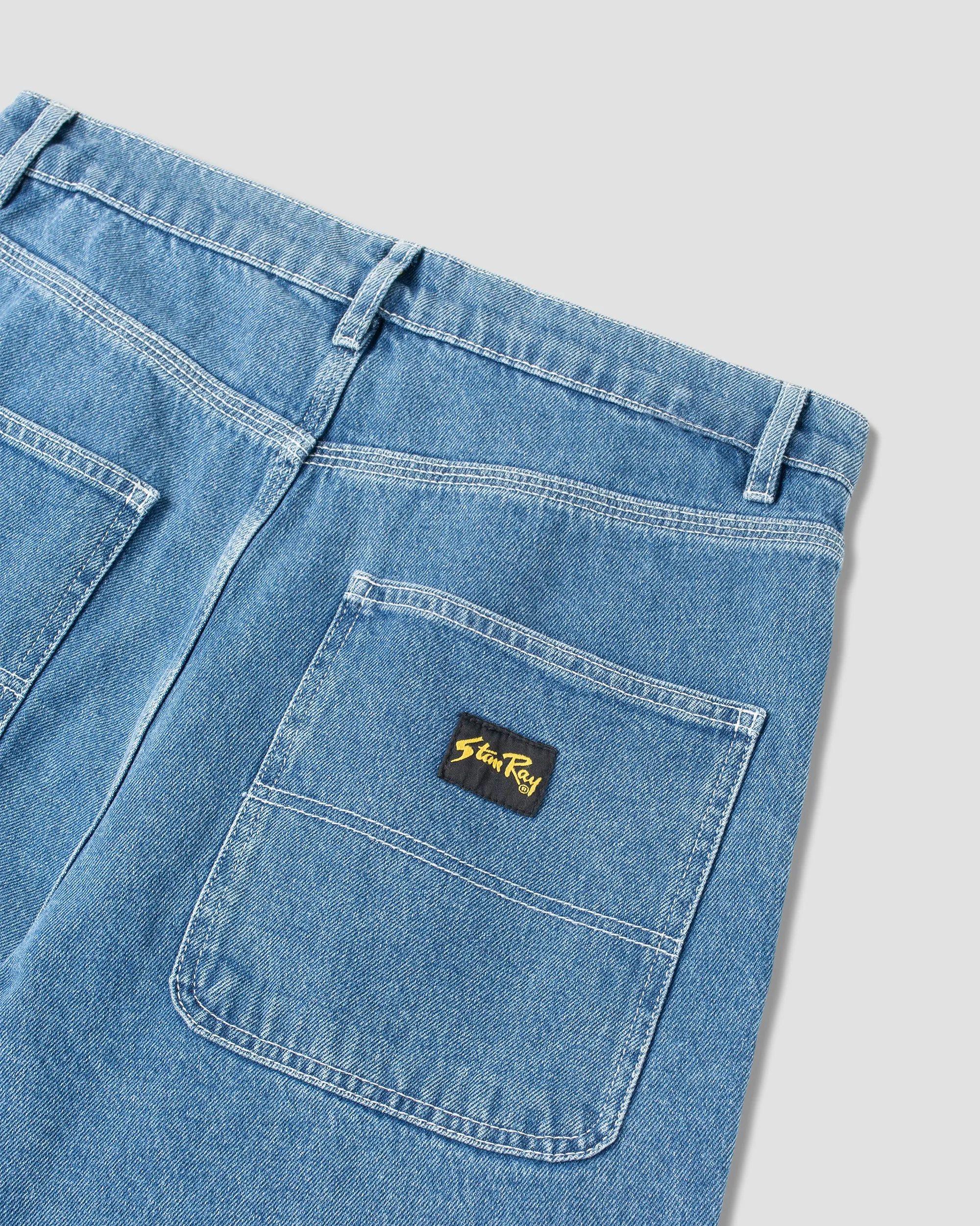 Wide 5 Short (Mid Stone Denim)