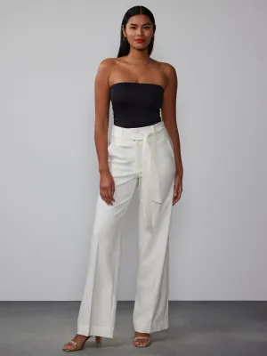 Wide Leg Tie Waist Pant