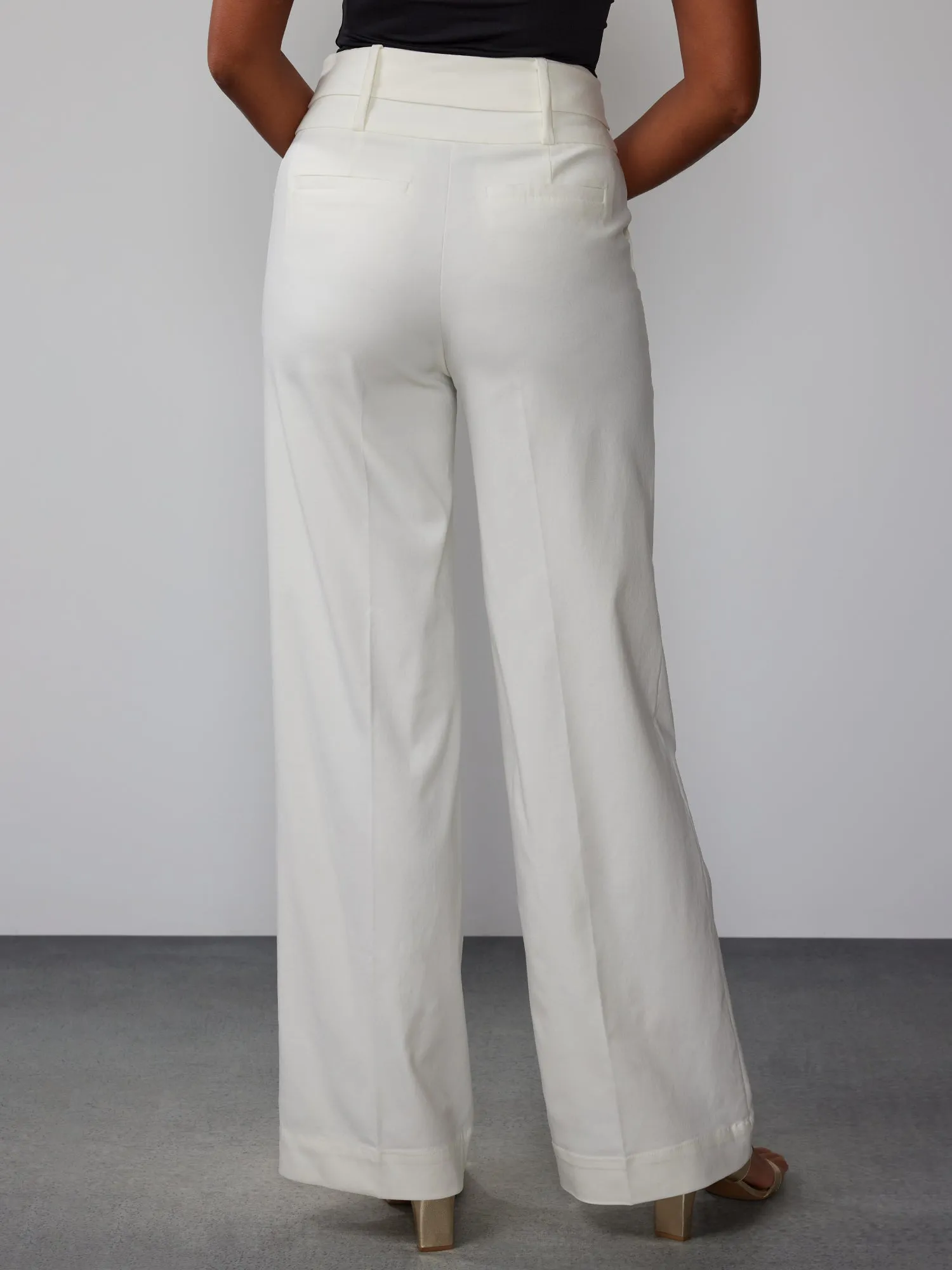Wide Leg Tie Waist Pant