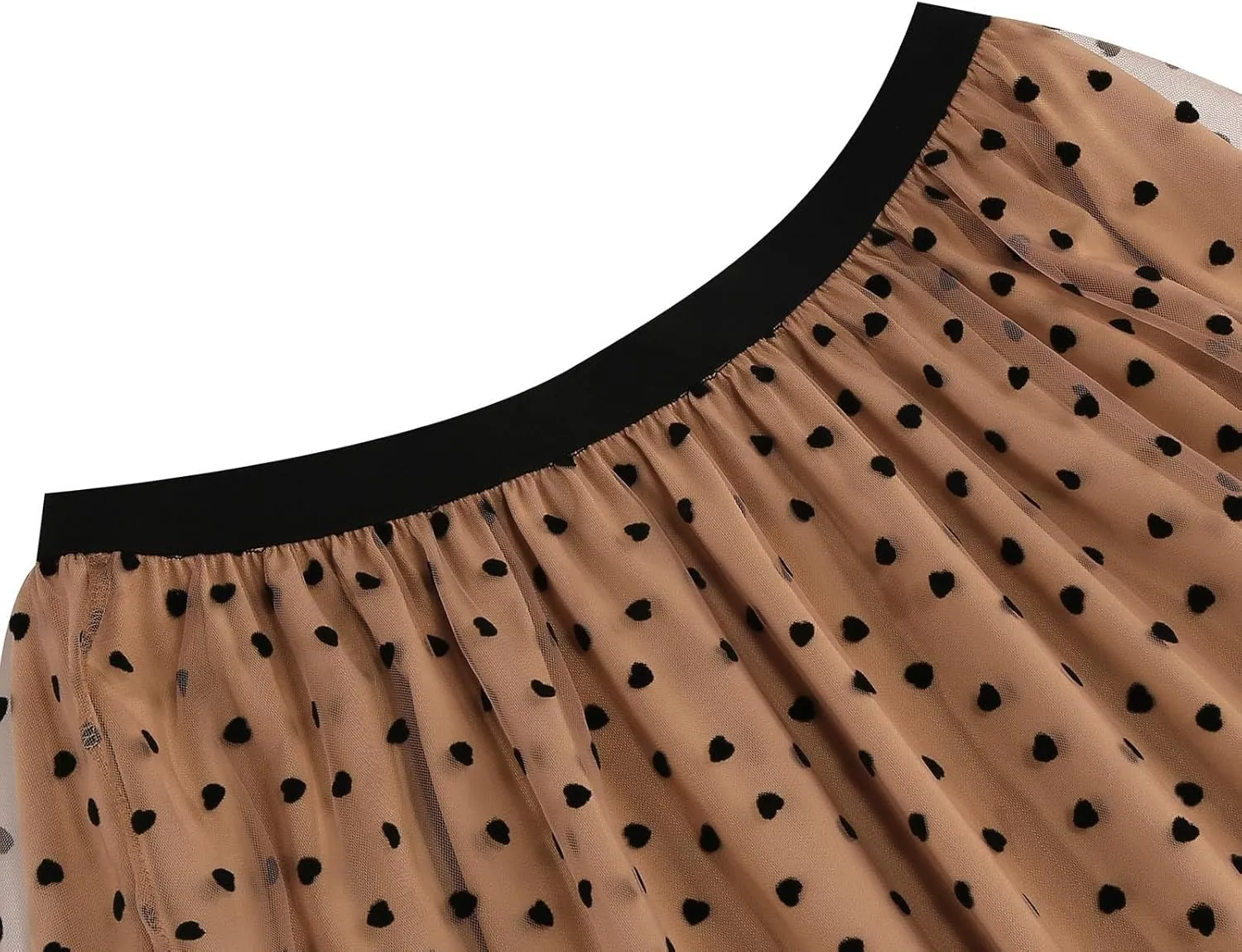 Women Tulle Maxi Skirt High Waist Pleated Ruffle Elastic Waist Midi Skirts Mesh Ballet Prom Party Aline Tutu Skirt