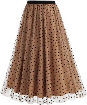 Women Tulle Maxi Skirt High Waist Pleated Ruffle Elastic Waist Midi Skirts Mesh Ballet Prom Party Aline Tutu Skirt