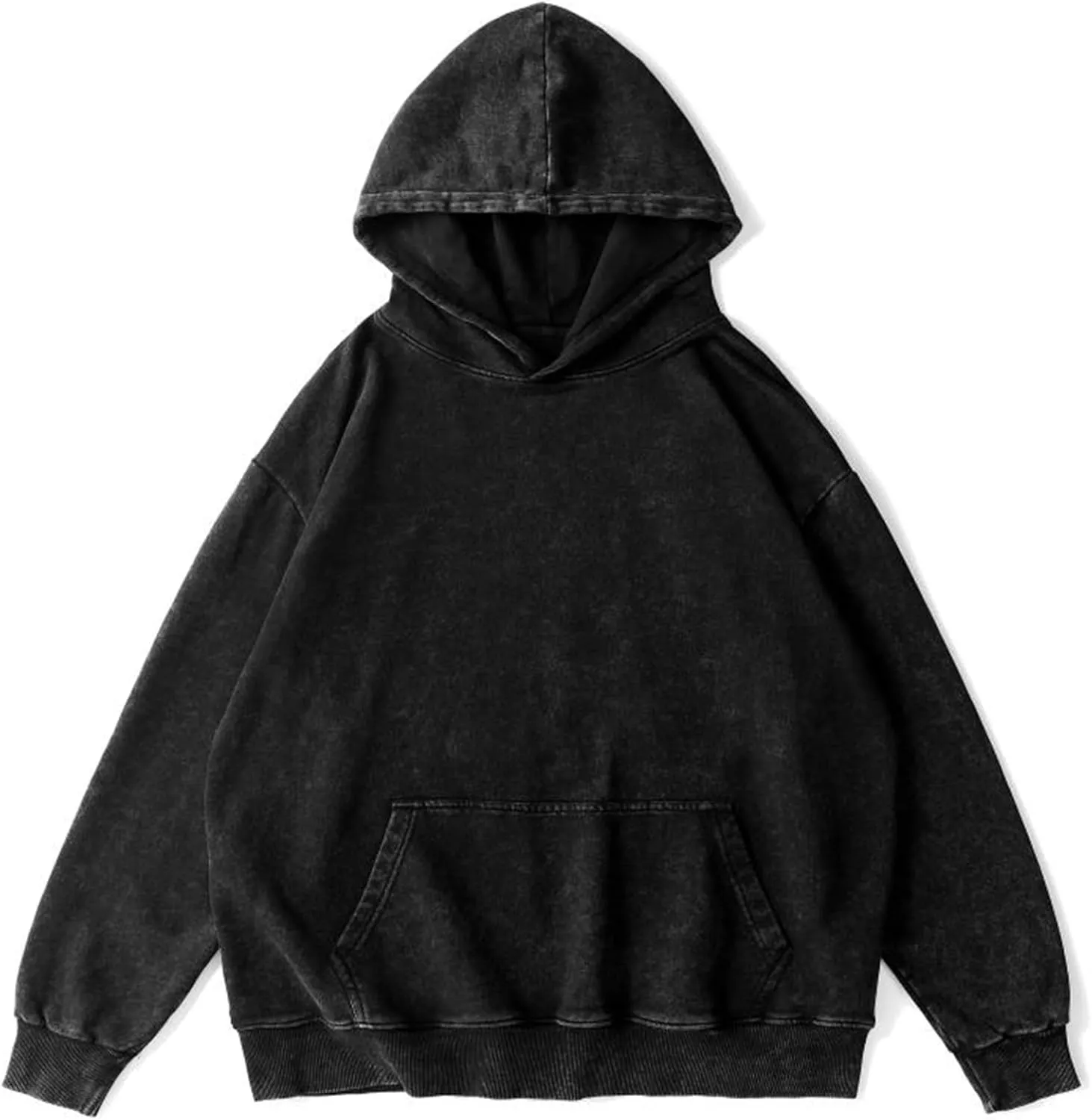 Women's Oversized Vintage Hooded Sweatshirts Acid Wash Loose Fit Baggy Trendy Casual Pullover Hoodies 2024