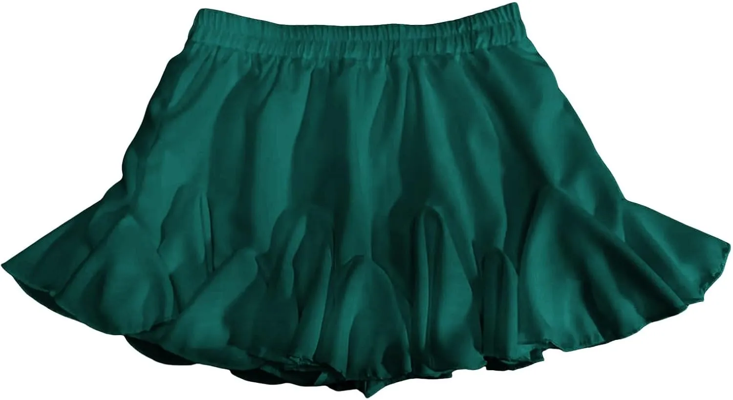 Womens Ruffle Mini Skirt Beach Vacation High Waisted 2025 Trendy Casual Summer Boho Flowy Skirts Slim Athletic