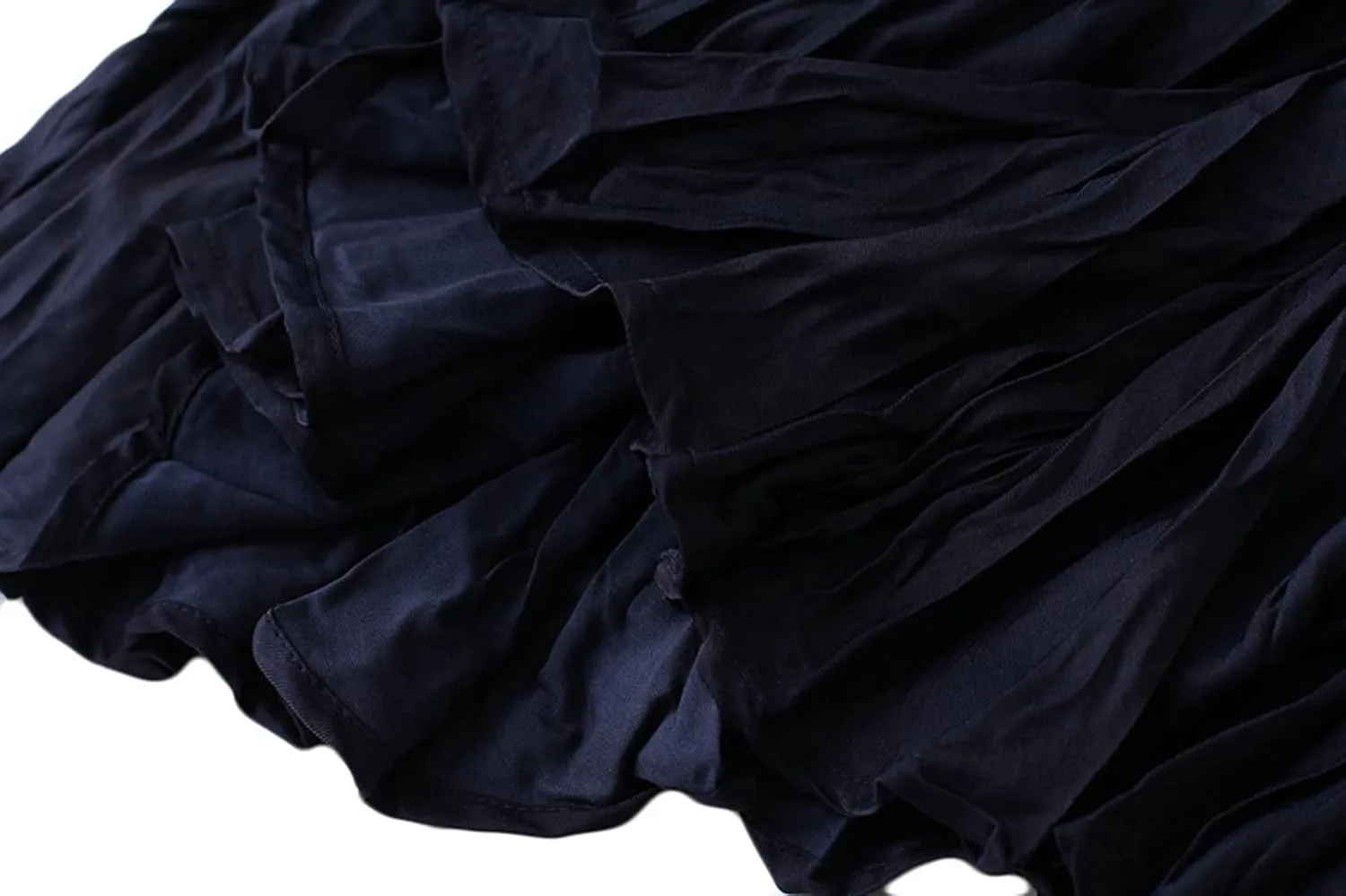 Women's Skirt Pleated Elastic High Waist Winter Layered A Line Midi Skirts