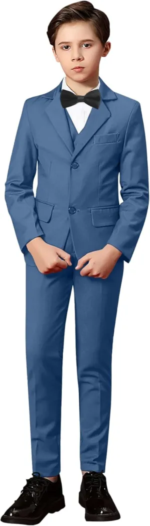 Yanlu Toddler Suits for Boys Formal Suit Ring Bearer Outfit Kids Dress Clothes for Wedding