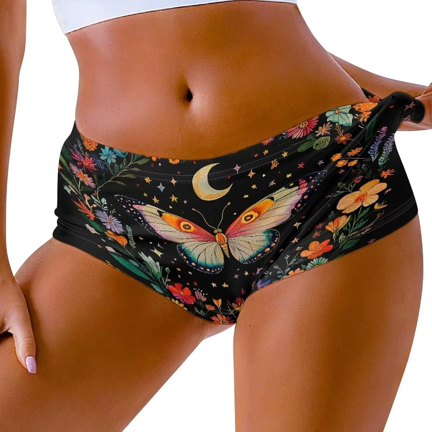 YEXIATODO High Waisted Hot Pants Sexy Shorts for Women Skiny-Friendly